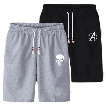 (Pack Of 2 & 1 ) Men’s Sweat Shorts, Short, Two Quarter Men’s Shorts Available in Classic Black, Arctic White, Heather Grey, Midnight Navy, Sage Green, high-stitch density fabri
