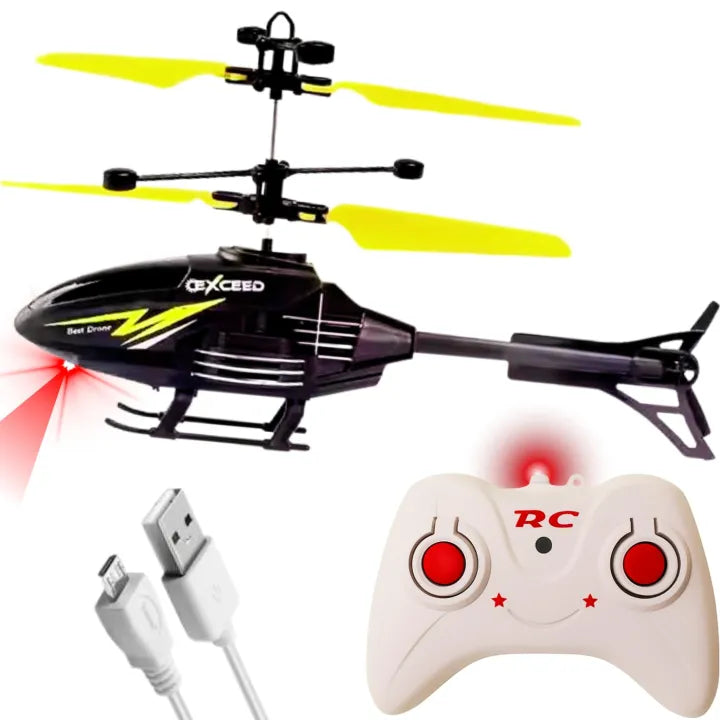 Remote Control Plastic Helicopter Toy for Kids | Gravity Sensor Battery Chargable Toy Helicopter